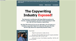 Desktop Screenshot of copywritingindustryexposed.com